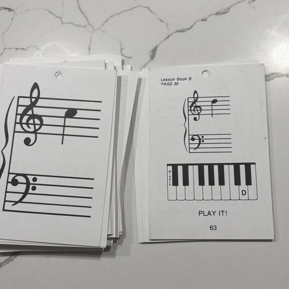 Alfred's Basic Piano Prep Course: Flash Cards Levels A & B Open Package EUC!